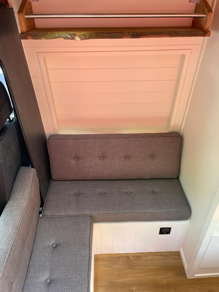 LWB High Top Citroen Relay - L shaped seating into Loungers - 2021