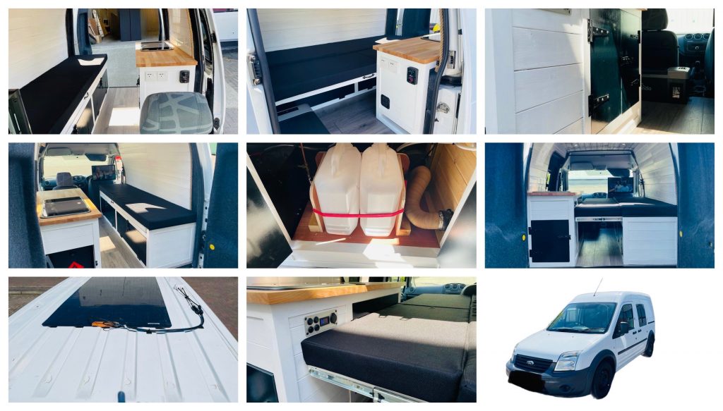 Ford Transit Connect Micro Camper Collage